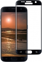 Защитное стекло на весь экран для Samsung Galaxy S7 (Чёрное)