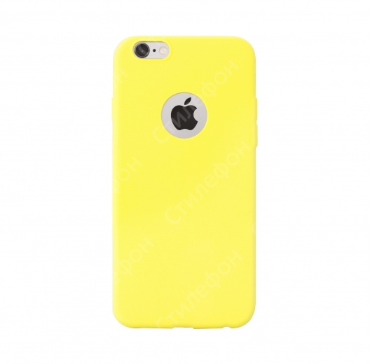 Силиконовый чехол для iPhone 6s Remax Rainbow (Желтый)