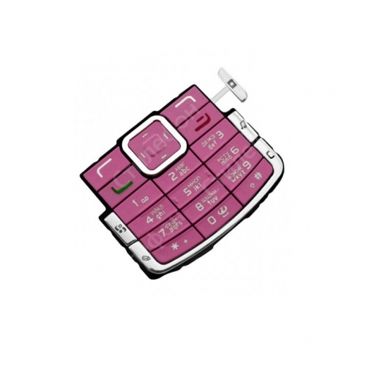 Клавиатура для Nokia N72 русифицированная (Розовая)
