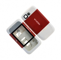 Корпус для Nokia 5200 co средней частью (Красный)