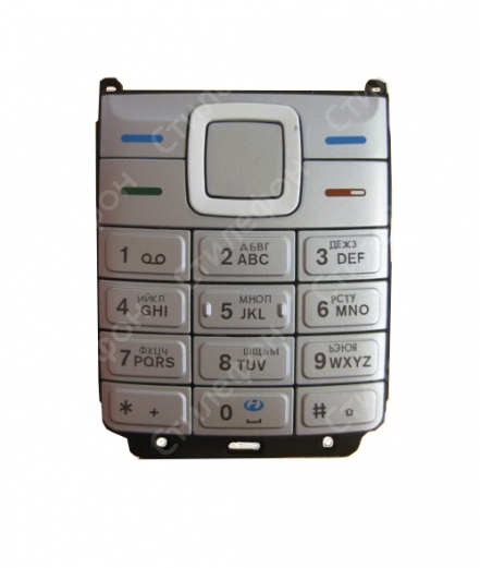 Клавиатура Nokia 5070 Русифицированная (Серая)