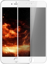 Защитное Стекло Антишпион для iPhone 6S Plus 3D Glass 0.3мм на весь экран (Белое)