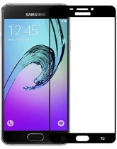 Защитное стекло на весь экран 0.3мм для Samsung Galaxy A7 2016 SM-A710F (Чёрное)
