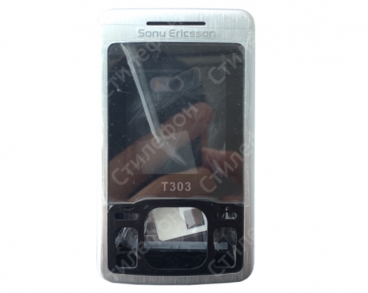 Корпус для Sony Ericsson T303i (Серебряный)