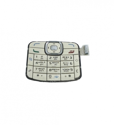 Клавиатура для Nokia N70 русифицированная (Слоновая кость - бежевая)