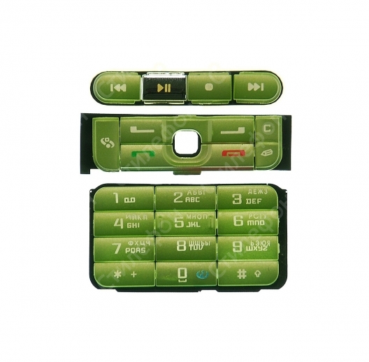 Клавиатура Nokia 3250 Русифицированная (Зеленая)