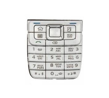 Клавиатура для Nokia E51 русифицированная (Белая)