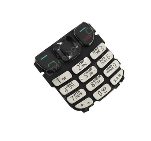 Клавиатура Nokia 6303 русифицированная (Серебряная)