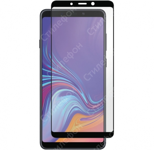 Стекло защитное 3D для Samsung Galaxy A9 2018 / A9S на полный экран (Чёрное)