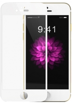 Защитное стекло для iPhone 6s Plus бронированное на весь экран (Белое)
