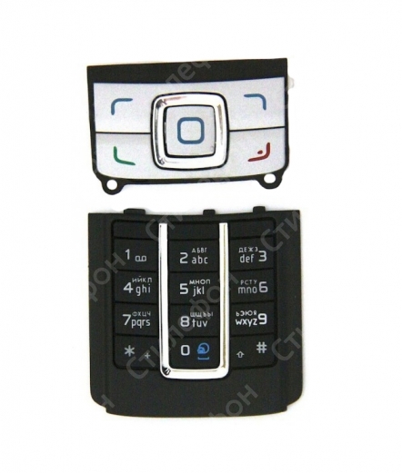 Клавиатура Nokia 6280 Русифицированная (Черная)