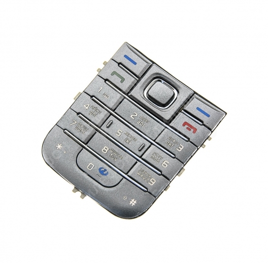 Клавиатура Nokia 6233 Русифицированная (Серебро)
