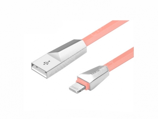 Кабель для Apple iPhone, iPad, iPod Hoco X4 Zinc Rhombic Lightning Cable 1.2m (Розовый)