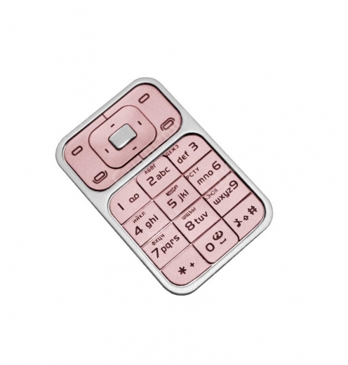 Клавиатура Nokia 7390 Русифицированная (Розовая)