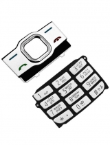 Клавиатура Nokia 7610 Supernova Русифицированная (Белая)
