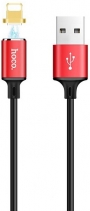 Магнитный кабель Hoco U28 Magnetic Lightning для iPhone (Красный)