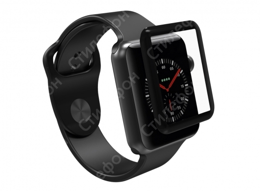 5D Защитное cтекло для Apple Watch на весь экран 0.2мм (38)