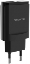 Сетевое Зарядное Устройство Borofone BA8A 2 USB 2.1A (Чёрное)