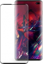 Защитное стекло 5D для Samsung Galaxy S10 Plus на весь экран (Чёрное)