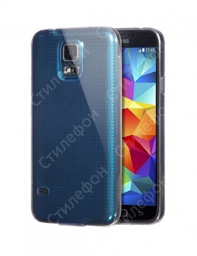 Чехол силиконовый для Samsung Galaxy S5 G900F ультратонкий (Прозрачный)