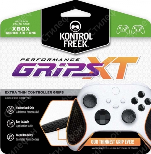 Наклейка на джойстик KontrolFreek Grips XT (Extra-Thin) для Xbox Series X|S / One (Ультратонкая — Антимикробная против пота)