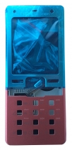 Корпус для Sony Ericsson T650i с русской и англ раскладкой (Красный)