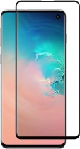 Стекло защитное гибридное Ainy Hybrid Protective Glass 0.15мм для Samsung Galaxy S10 (Чёрное)