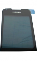 Защитное стекло дисплея Nokia 8800 Arte Black чёрное тонированное (Оригинал)