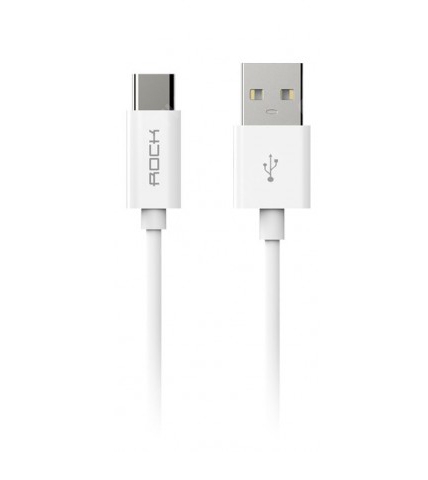 Кабель USB Type C Rock С1 Cable 1m (Белый)