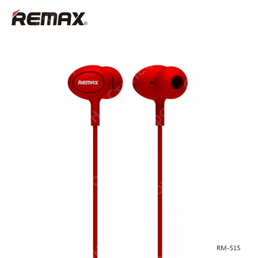 Наушники Remax RM-515 универсальные с микрофоном (Красные)