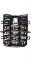 Клавиатура Nokia 6020 / 6021 Русифицированная (Чёрная)