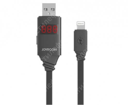 USB Кабель для iPhone Joyroom Automatic Intelligent Lightning Data Cable с дисплеем JR ZS200 (Черный)