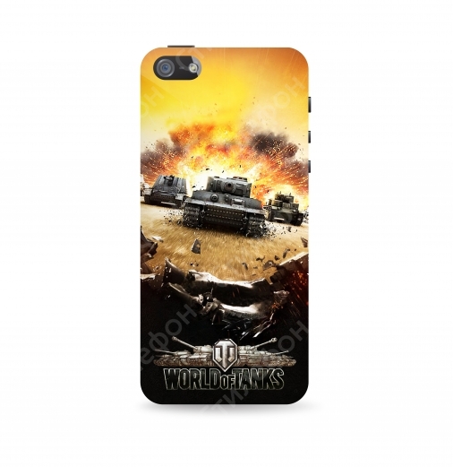 Чехол для iPhone 5s / 6s / 6s+ / 7 / 7+ / 8 / 8+ / Xs / 11 / Pro / Max - WOT (Танки World Of Tanks)