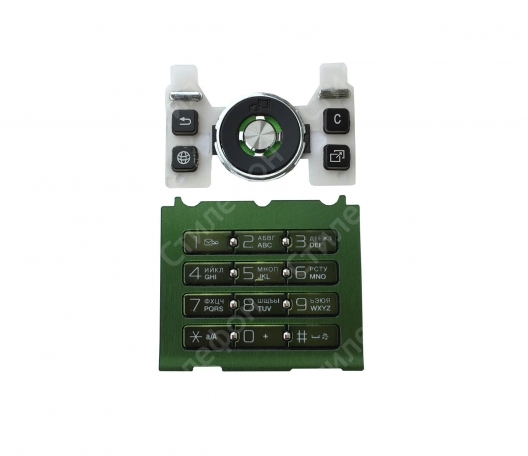 Клавиатура Sony Ericsson S500i Русифицированная (Зелёная)