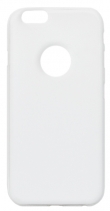 Силиконовый кожаный чехол для iPhone 6s тонкий (Белый)