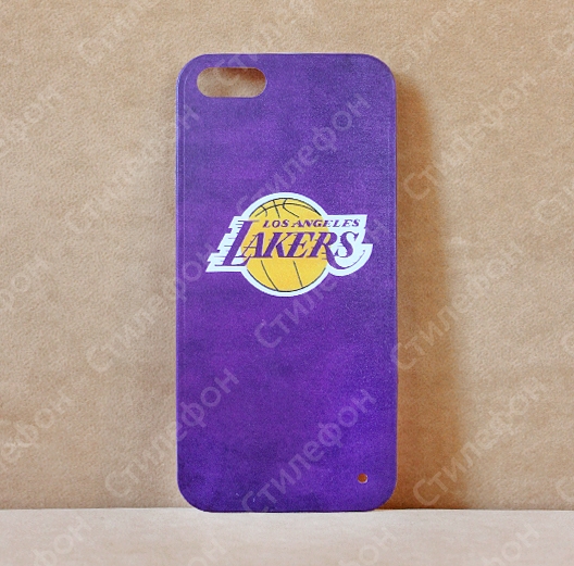Чехол для iPhone 5s / 6s / 6s+ / 7 / 7+ / 8 / 8+ / Xs / 11 / Pro / Max (Лэйкерс Lakers)
