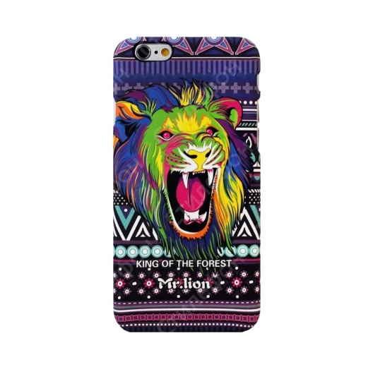 Чехол для iPhone 6s светящийся Luxo King 7 Animals (Мистер Лев №2)