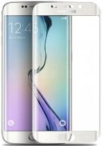 Защитное стекло 3D 360º для Samsung Galaxy S6 Edge SM G925F на весь экран (Белое)