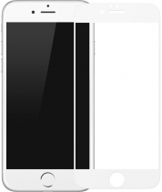 Матовое защитное стекло 3D 0.3мм на весь экран для iPhone 6S Plus (Белое)