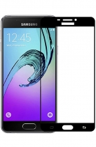 Защитное стекло на весь экран 0.3мм для Samsung Galaxy A3 2016 A310/A3100 (Чёрное)