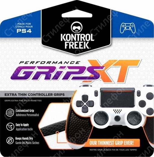 Наклейка KontrolFreek Grips XT Extra-Thin на джойстик Dualshock 4 PS4 (Ультратонкая антимикробная против пота)