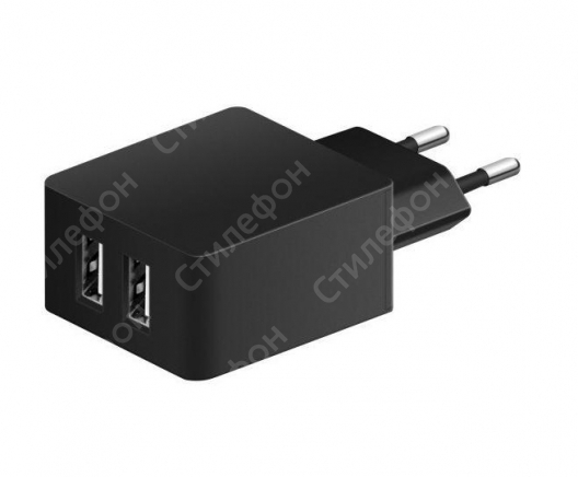 Сетевая зарядка Monarch Euro Dual USB Home Charger (Черная)