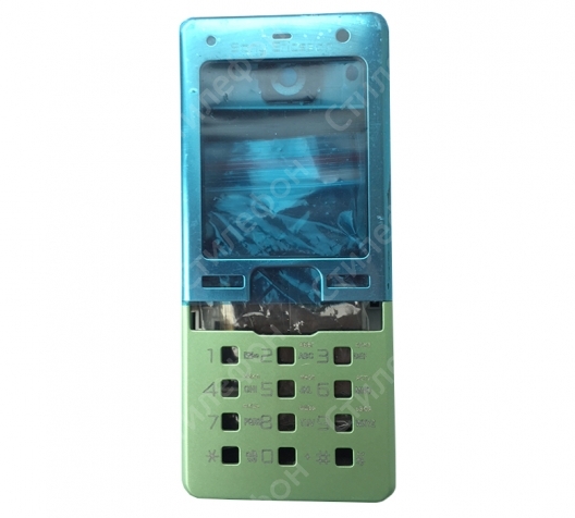 Корпус для Sony Ericsson T650i с англ раскладкой (Зелёный)