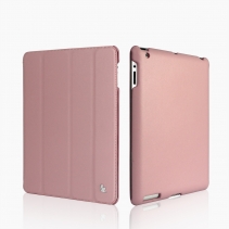 Чехол для iPad 2 / 3 / 4 кожаный смарт кейс Jison (Розовый)
