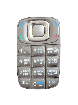 Клавиатура Nokia 6086 Русифицированная (Черная)