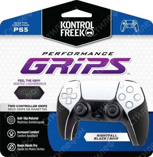 Наклейка ®KontrolFreek Performance Grips на DUALSENSE PS5 (Классическая — Антимикробная против пота)