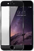 Защитное стекло iPhone 6s на весь экран алюминиевое 0.2мм (Черное)