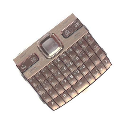 Клавиатура для Nokia E72 русифицированная (Бронза, Коричневый)