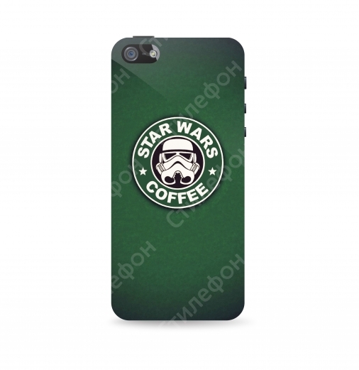 Чехол для iPhone 5s / 6s / 6s+ / 7 / 7+ / 8 / 8+ / Xs / 11 / Pro / Max - Star Wars Caffee (Кофе звездные войны)