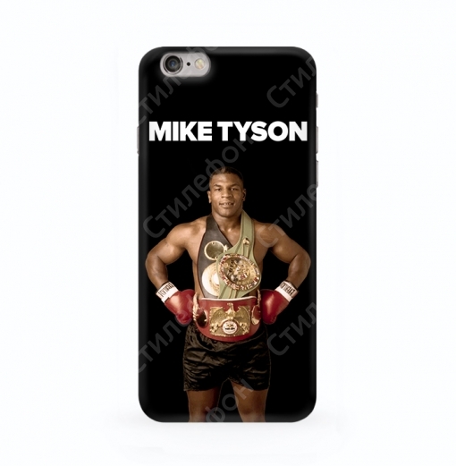 Чехол для iPhone 5S / 6S / 7 / 8 / Plus / X / XS / XR / SE / 11 / 12 / 13 / Mini / Pro / Max - Mike Tyson (Майк Тайсон №1)
